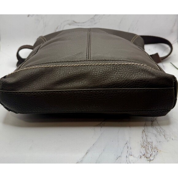 The Sak Lucia Leather Convertible Brown Crossbody Shoulder Bag Purse - Picture 6 of 16